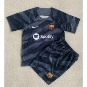 Barcelona Målvakt babykläder Bortatröja barn 2022-23 Korta ärmar (+ Korta byxor)